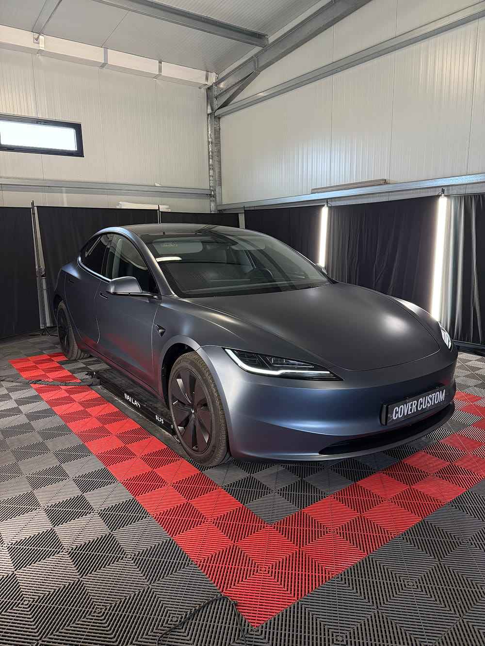 Tesla Model 3 Bleu Satin